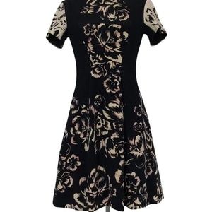 Rebecca Taylor Black Floral Dress